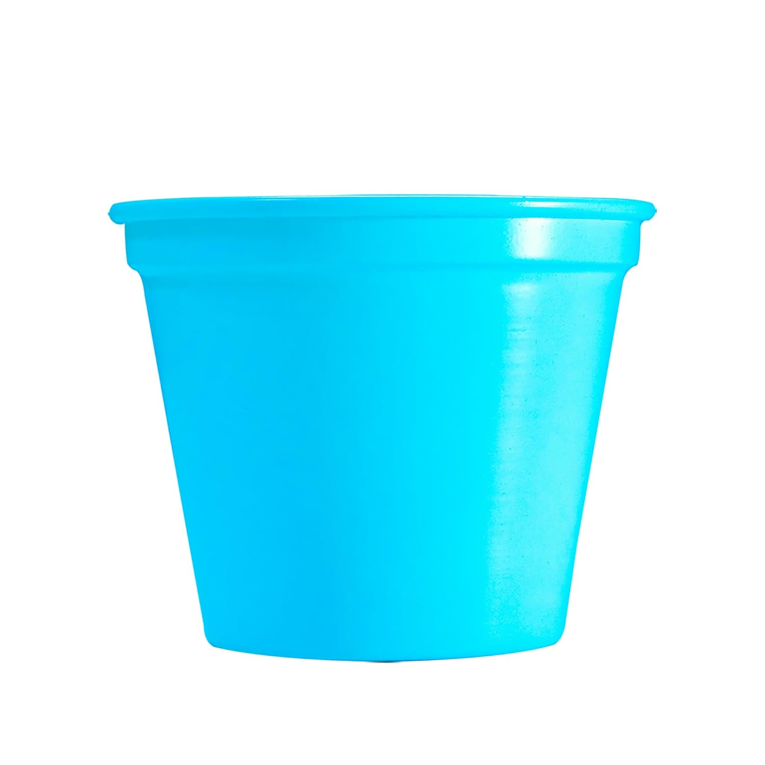 5 & 4 Inch Metal Planter Pots for Indoor Plants - Sturdy & Mordern Cylinder Plant Pot Sky Blue Plants Not Included