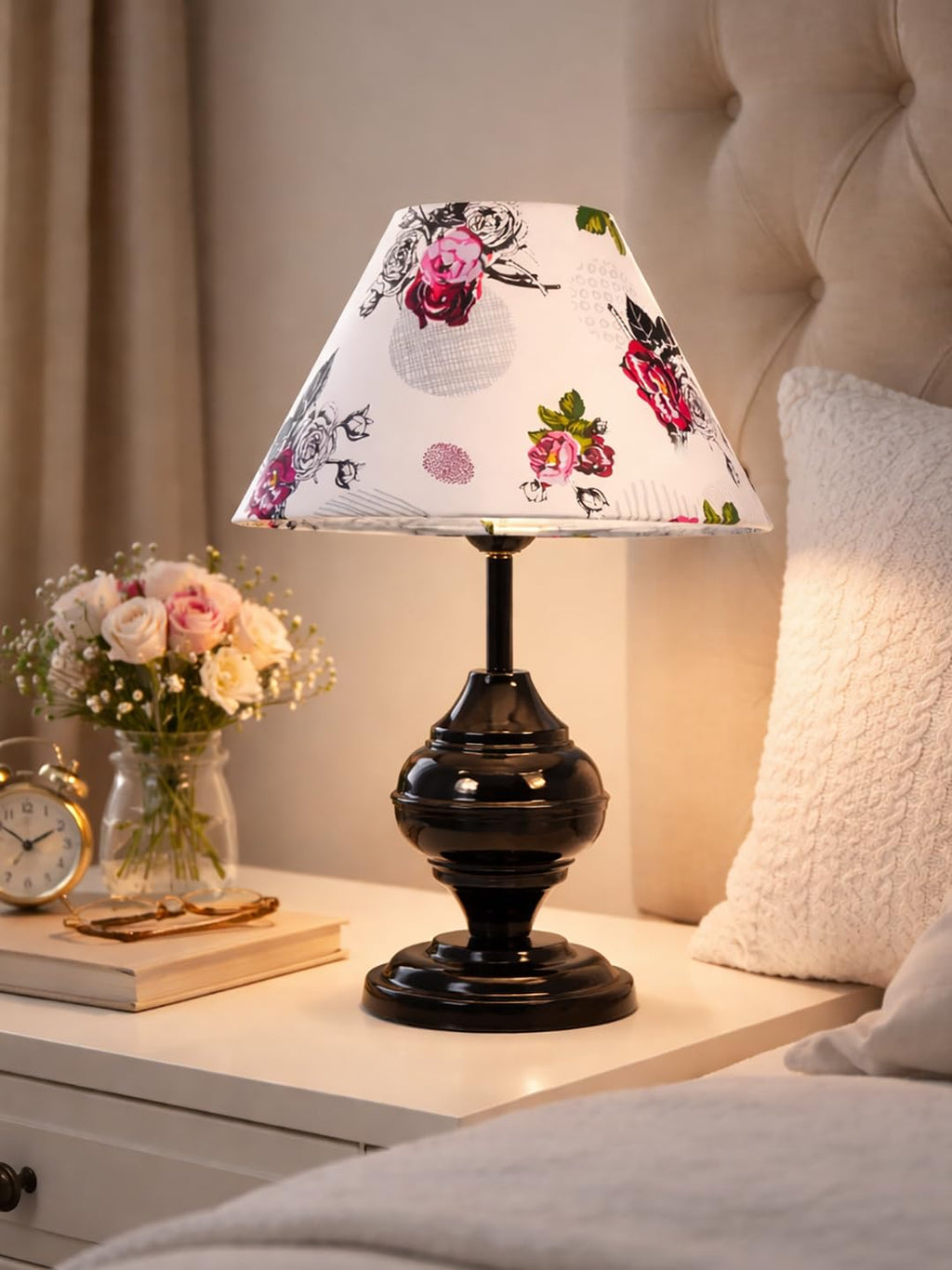 Traditional Style Danica Urn Egg Ball Table Lamp Decor for Living Room Bedroom House Bedside Nightstand Home Office Entryway Suitable for Decorating Small Areas Rose