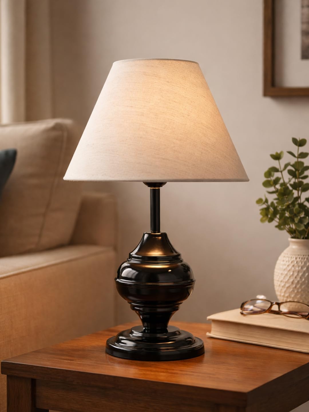 Traditional Style Danica Urn Egg Ball Table Lamp Decor for Living Room Bedroom House Bedside Nightstand Home Office Entryway Suitable for Decorating Small Areas Beige