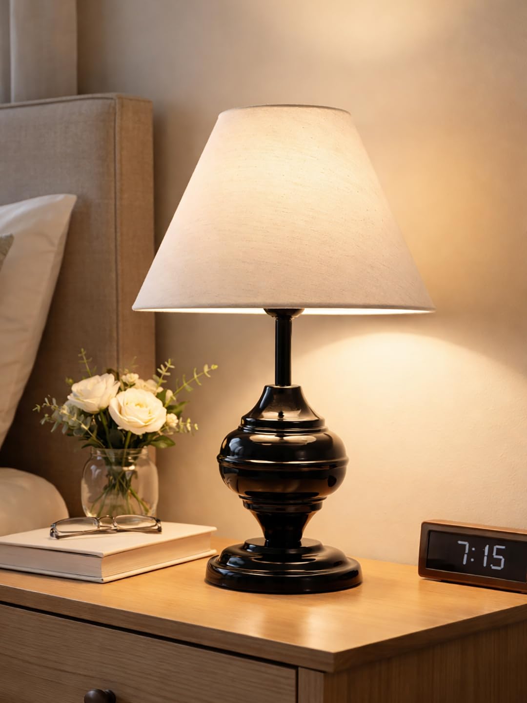 Traditional Style Danica Urn Egg Ball Table Lamp Decor for Living Room Bedroom House Bedside Nightstand Home Office Entryway Suitable for Decorating Small Areas Beige