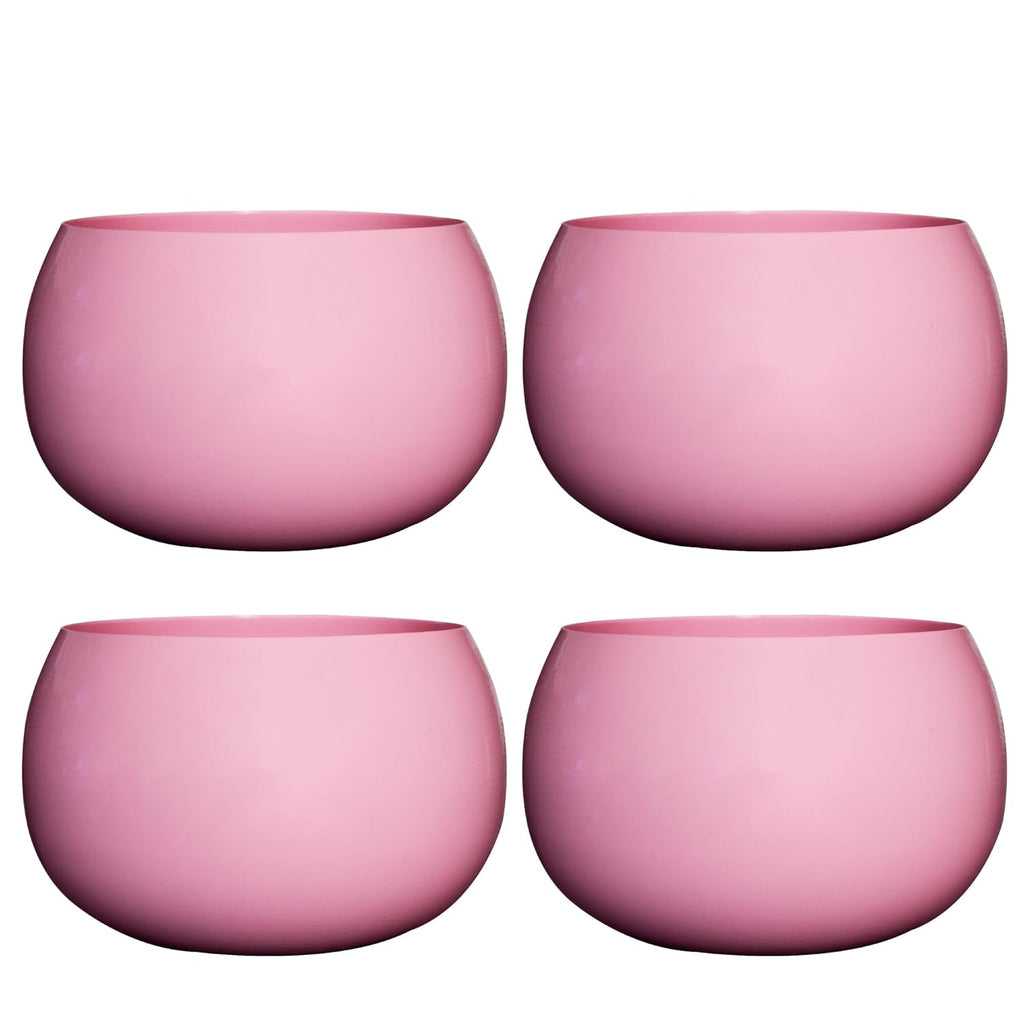 Flower Pot Plant Pots Round Metal Small PotsFlower Pots Solid Color Round Garden SuppliesPlanters with Drainage Holes Succulent Planting Pots House Plants, Succulents, Flowers Pink Set of 4