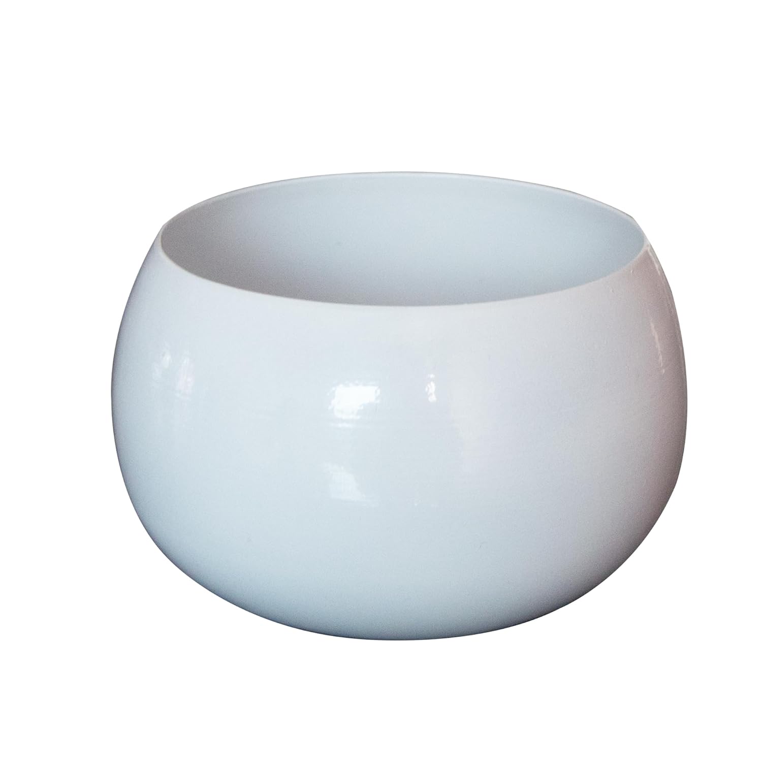 Flower Pot Plant Pots Round Metal Small PotsFlower Pots Solid Color Round Garden SuppliesPlanters with Drainage Holes Succulent Planting Pots House Plants, Succulents, Flowers White Set of 4