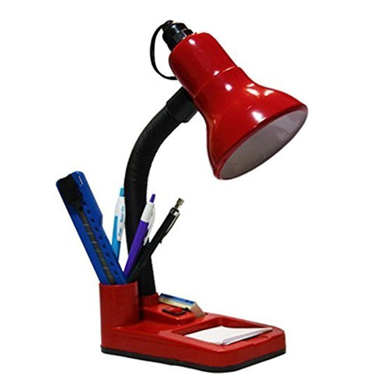 Stylish Red Adjustable LED Table Lamp For Home/Office/Study (Bulb Not Included