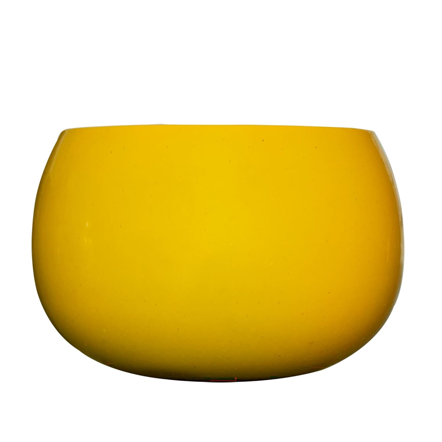 Flower Pot Plant Pots Round Metal Small PotsFlower Pots Solid Color Round Garden SuppliesPlanters with Drainage Holes Succulent Planting Pots House Plants, Succulents, Flowers Yellow