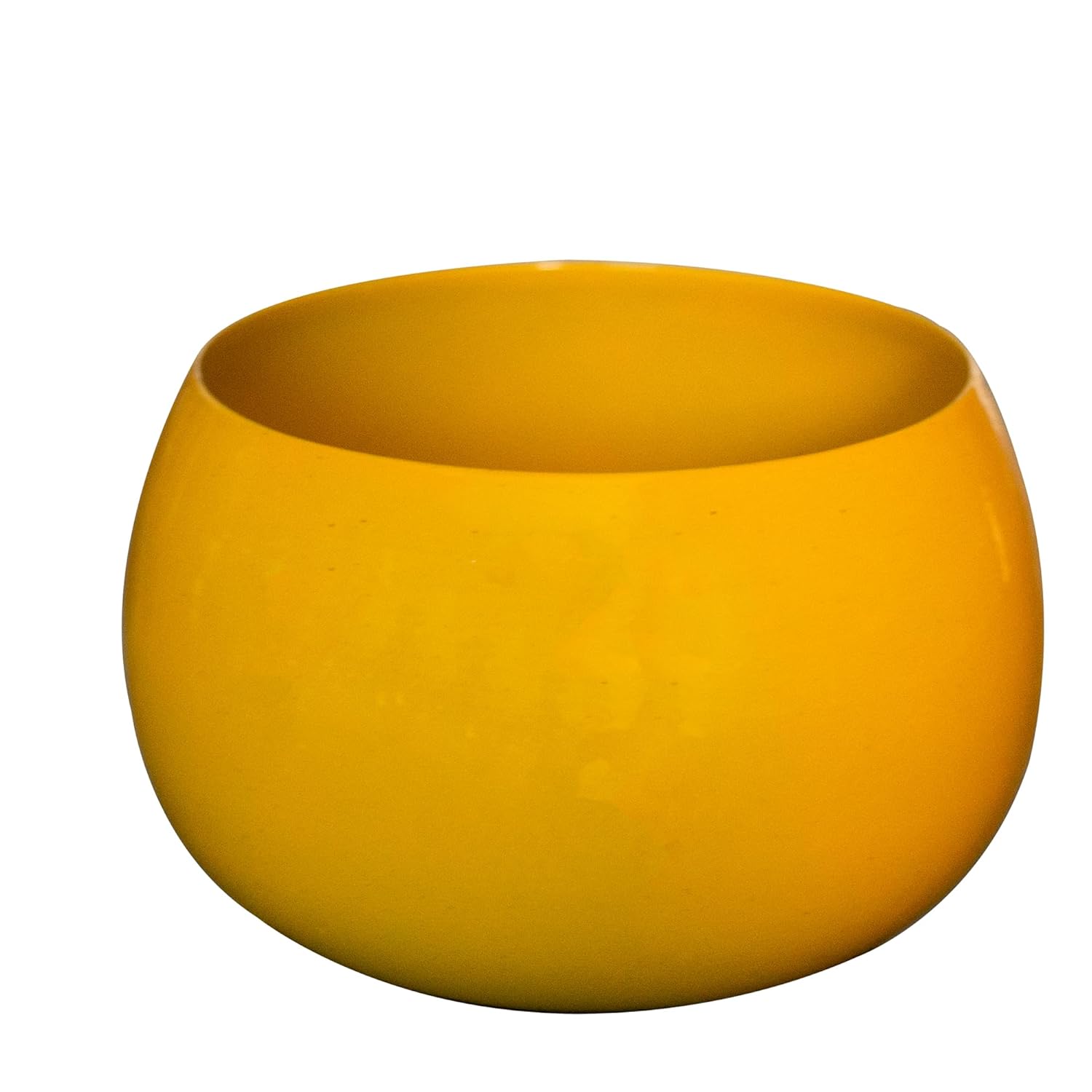 Flower Pot Plant Pots Round Metal Small PotsFlower Pots Solid Color Round Garden SuppliesPlanters with Drainage Holes Succulent Planting Pots House Plants, Succulents, Flowers Yellow