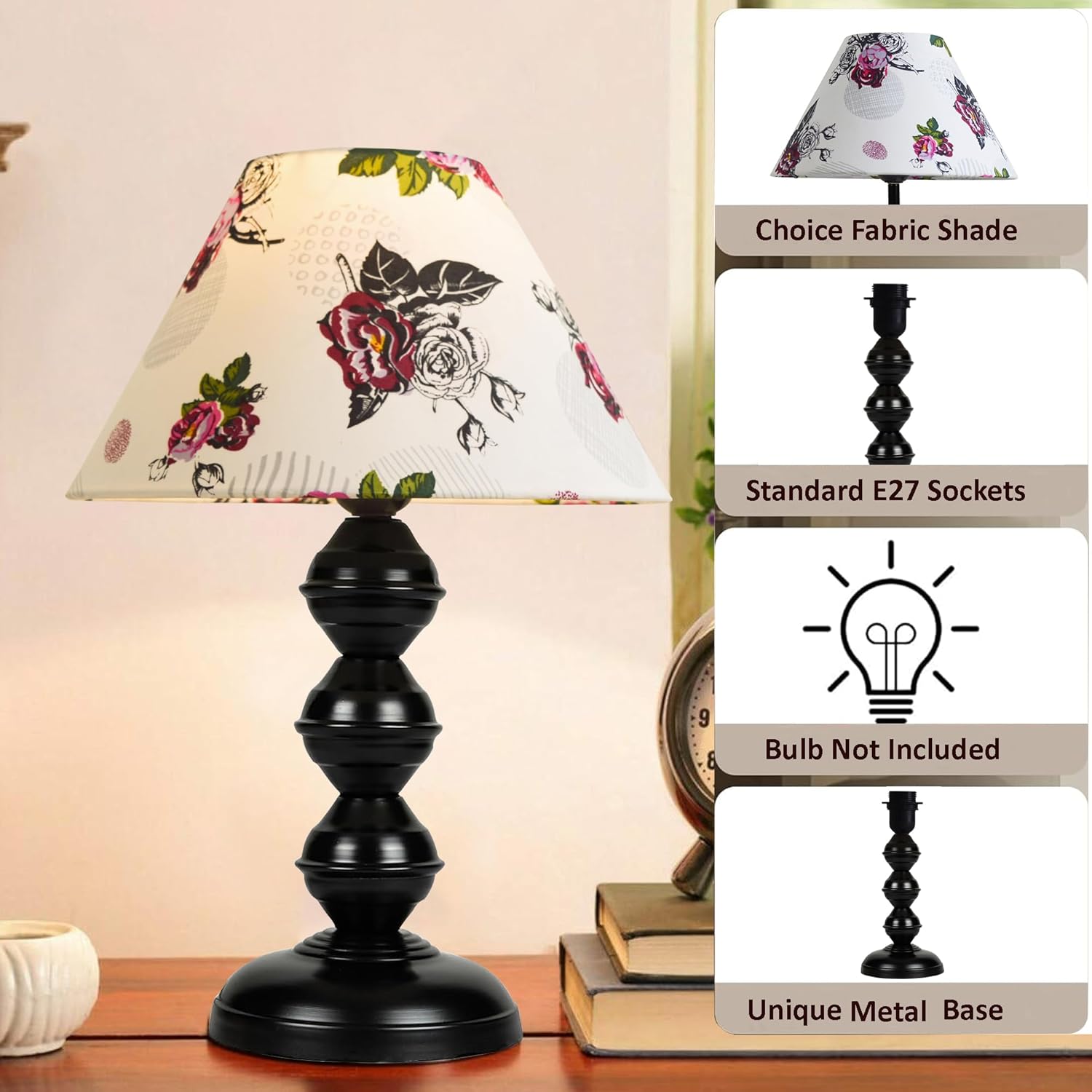 Traditional Style Teardrop Nordic Waterdrop Table Lamp Decor for Living Room Bedroom House Bedside Nightstand Home Office Entryway Suitable for Decorating Small Areas Rose