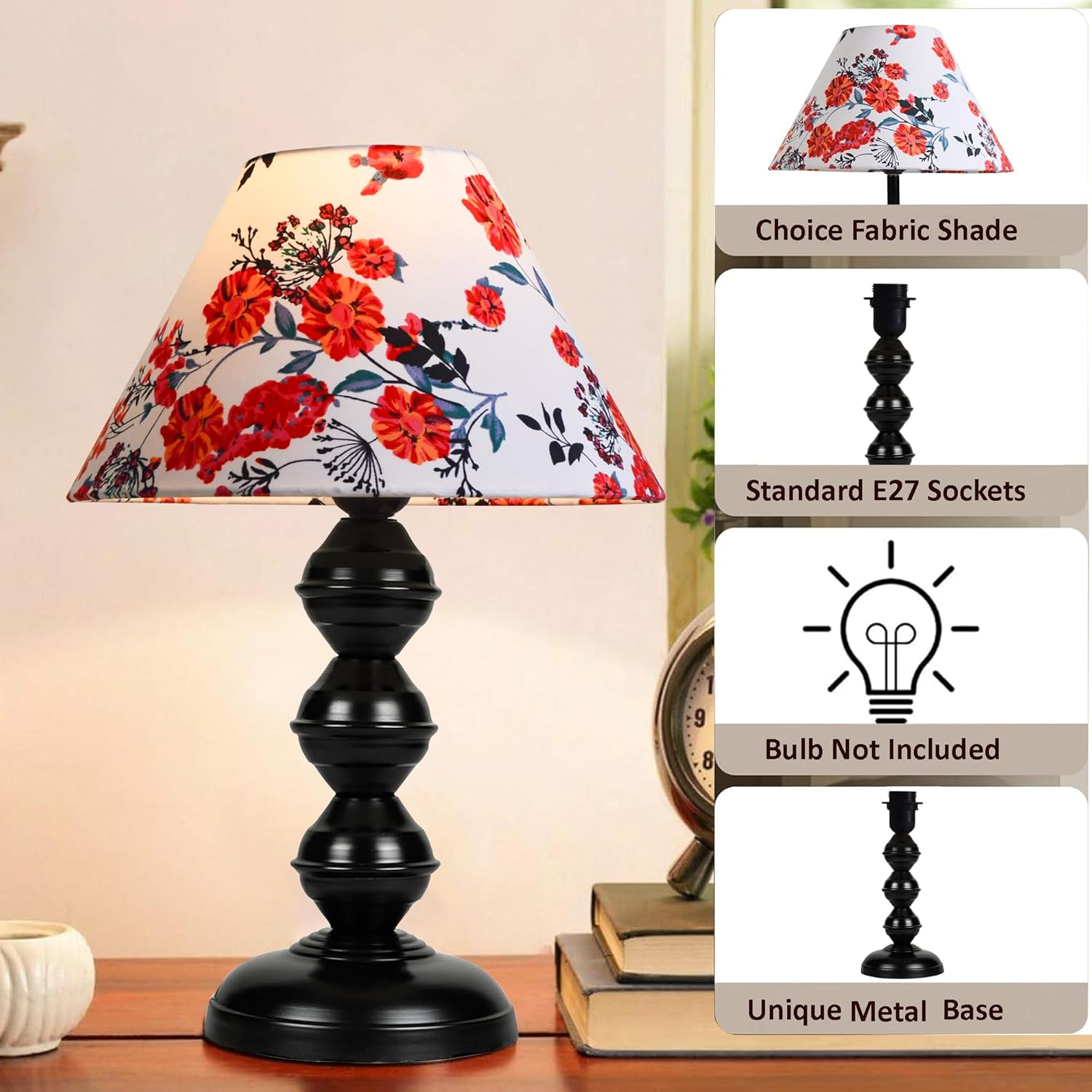 Traditional Style Teardrop Nordic Waterdrop Table Lamp Decor for Living Room Bedroom House Bedside Nightstand Home Office Entryway Suitable for Decorating Small Areas Marigold
