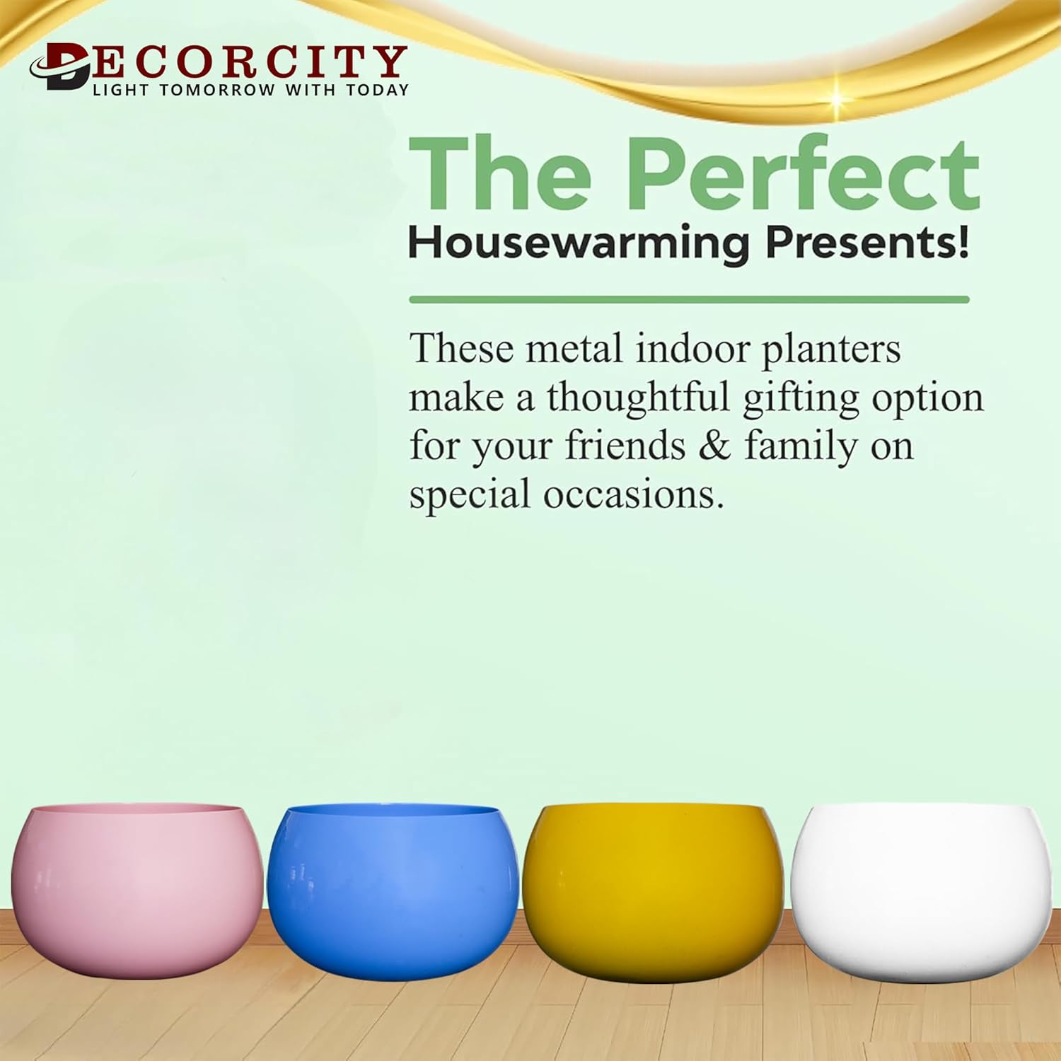 Flower Pot Plant Pots Round Metal Small PotsFlower Pots Solid Color Round Garden SuppliesPlanters with Drainage Holes Succulent Planting Pots House Plants, Succulents, Flowers Pink Set of 4