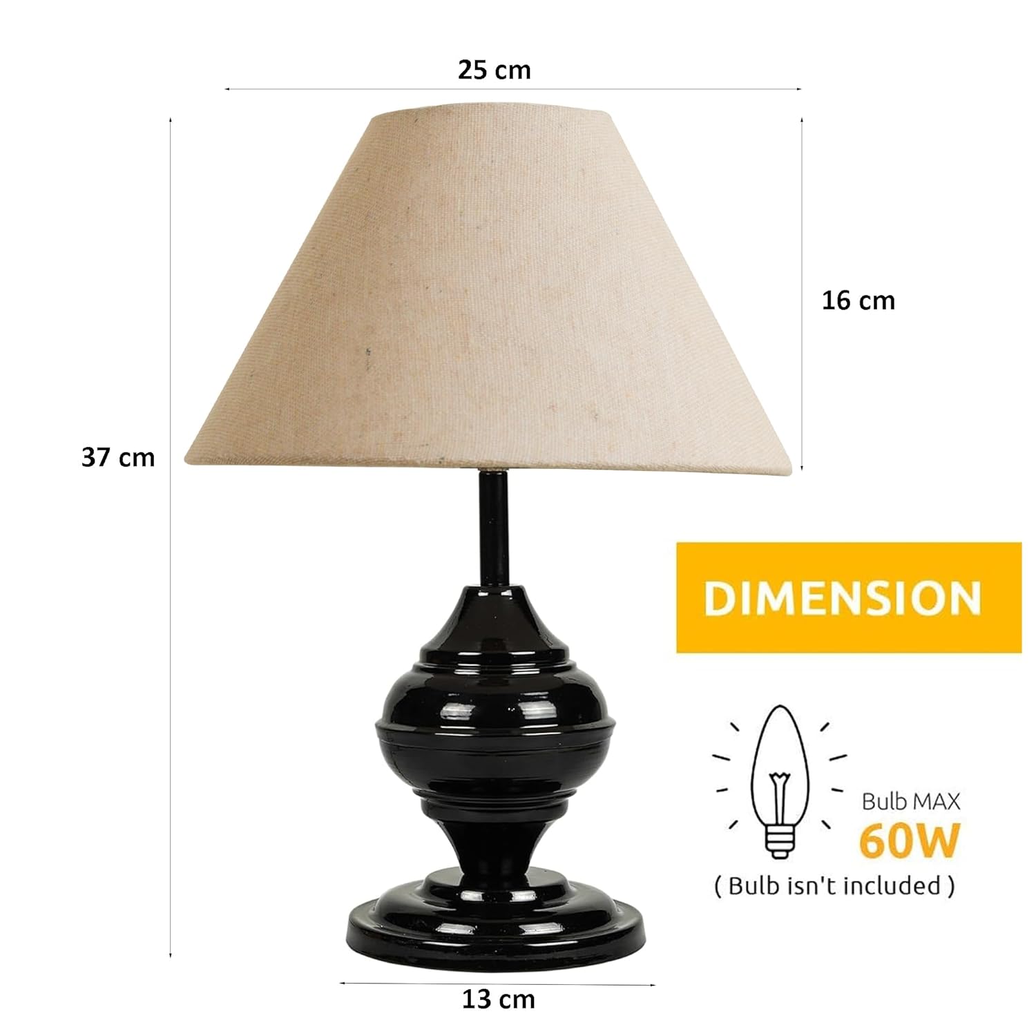 Traditional Style Danica Urn Egg Ball Table Lamp Decor for Living Room Bedroom House Bedside Nightstand Home Office Entryway Suitable for Decorating Small Areas Jute