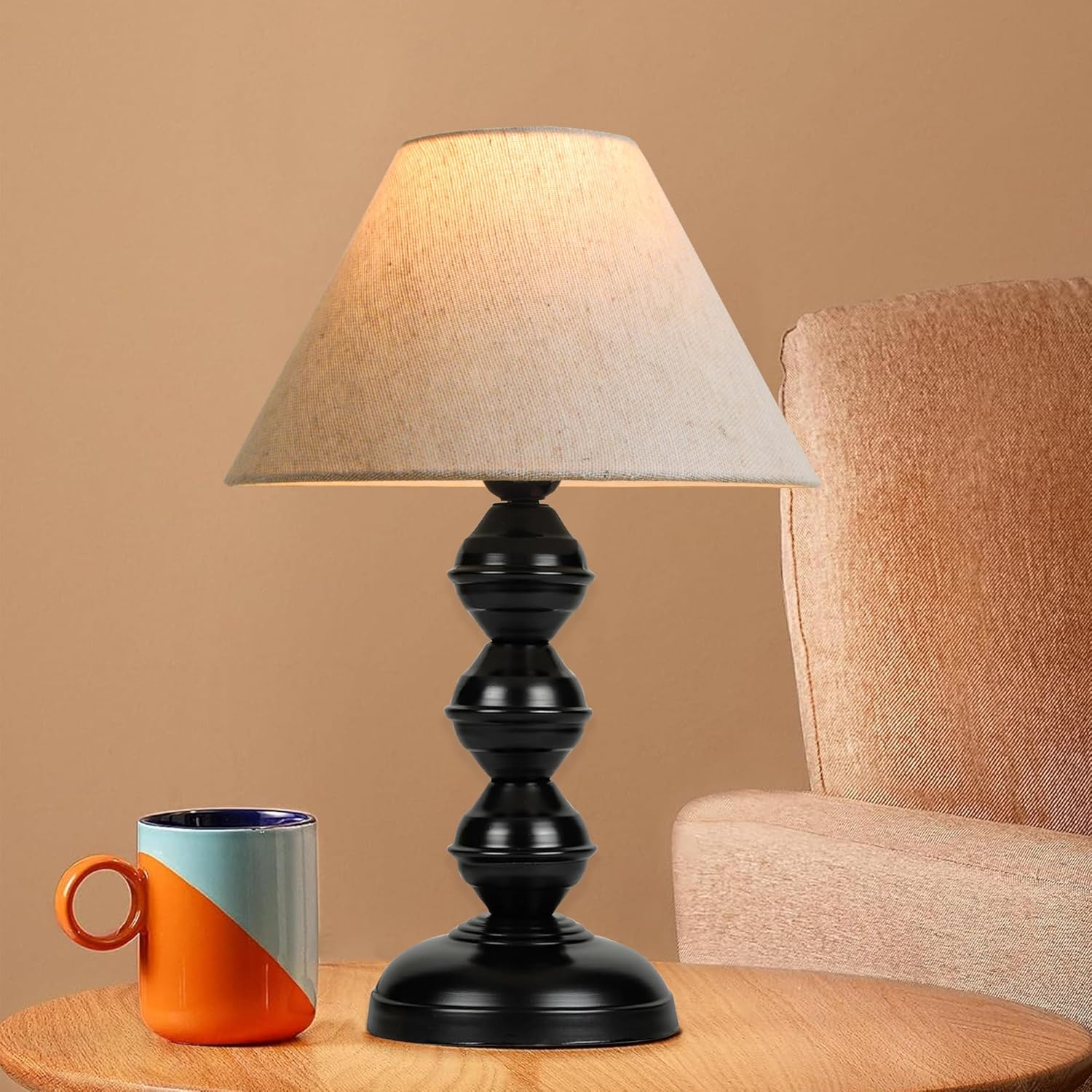 Traditional Style Teardrop Nordic Waterdrop Table Lamp Decor for Living Room Bedroom House Bedside Nightstand Home Office Entryway Suitable for Decorating Small Areas Jute